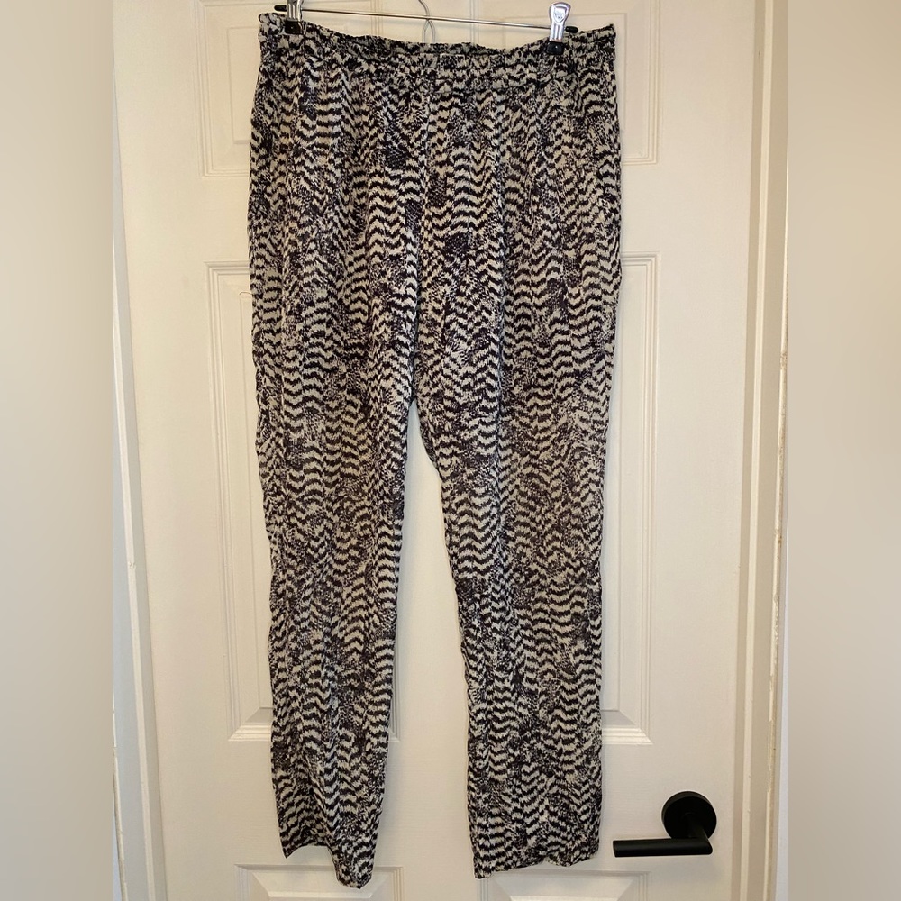 Black and White beach coverup pants
